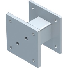 Zarges Distanzsegment 140mm Stahl verzinkt