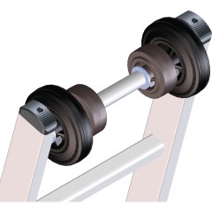Zarges Mastfahrwerk für Aluminium-Leitern