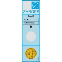 Zarges Prüfaufkleber