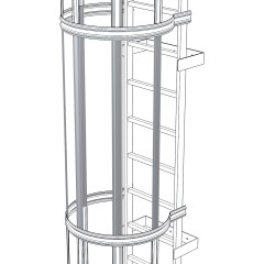 Zarges Rückenschutzstrebe 1.400mm Aluminium