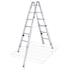 Zarges Stehleiter Varioflex B mit verlängerbaren Holmen 2x8 Stufen