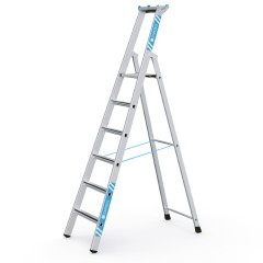 Zarges gebördelte Stehleiter Saferstep S eloxiert 7 Stufen