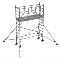 Zarges Fahrgerüst MultiTower S-PLUS 1T mit Auslegern 2,50m Plattformlänge 4,45m AH