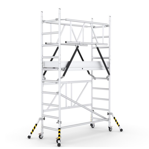 ABS Klapp-Roll-Arbeitsbühne mit 3,86m Arbeitshöhe