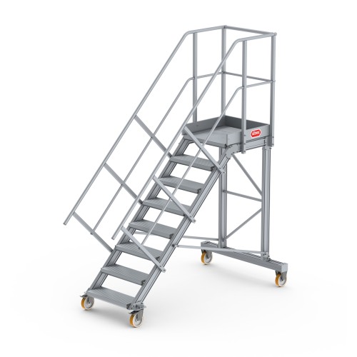 Altrex Podesttreppe fahrbar 45° 8 Stufen