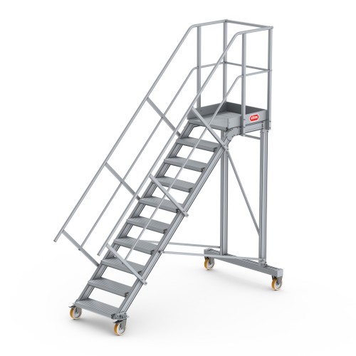 Altrex Podesttreppe fahrbar 45° 10 Stufen