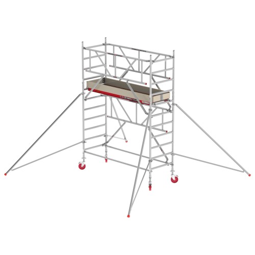 Altrex Fahrgerüst RS Tower 41 PLUS Aluminium mit Safe-Quick® und Holz-Plattform 4,20m AH breit 0,90x1,85m