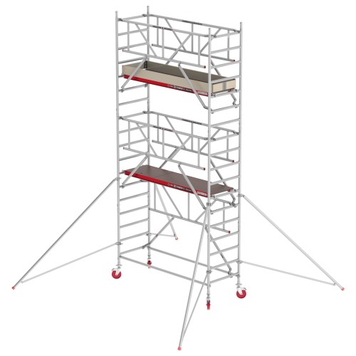 Altrex Fahrgerüst RS Tower 41 PLUS Aluminium mit Safe-Quick® und Holz-Plattform 6,20m AH breit 0,90x2,45m