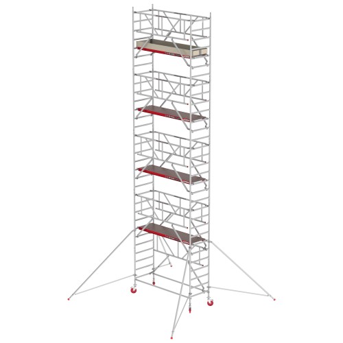 Altrex Fahrgerüst RS Tower 41 PLUS Aluminium mit Safe-Quick® und Holz-Plattform 10,20m AH breit 0,90x1,85m
