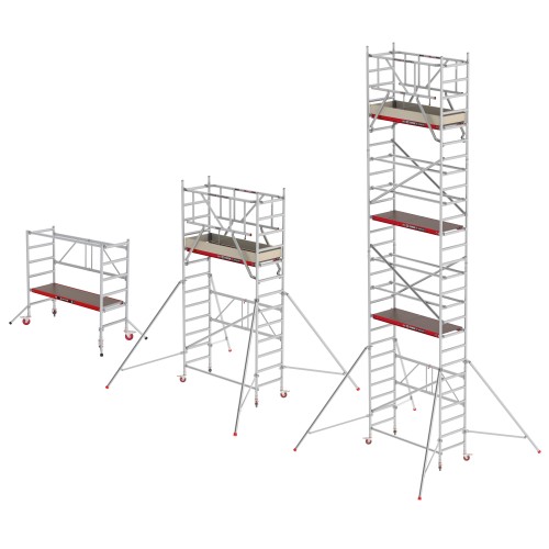 Altrex Fahrgerüst RS Tower 44-POWER Aluminium mit Holz-Plattform 0,75m schmaler Rahmen