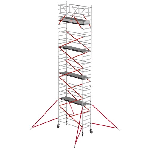 Altrex Fahrgerüst RS Tower 51 Plus Aluminium 0,90m breiter Rahmen mit Holz-Plattform 10,20m AH 0,90x2,45m