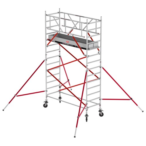 Altrex Fahrgerüst RS Tower 51 Plus Aluminium 0,90m breiter Rahmen mit Fiber-Deck Plattform 5,20m AH 0,90x1,85m