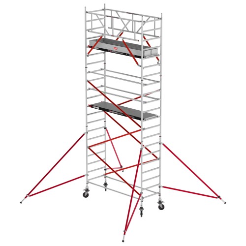 Altrex Fahrgerüst RS Tower 51 Plus Aluminium 0,90m breiter Rahmen mit Holz-Plattform 7,20m AH 0,90x3,05m