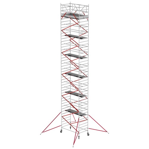 Altrex Fahrgerüst RS Tower 52 Aluminium mit Fiber-Deck Plattform 14,20m AH 1,35x3,05m