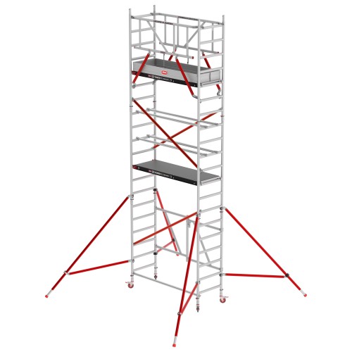 Altrex Klappgerüst RS Tower 54 Aluminium Holz Plattform 0,75x1,85m ohne Safe-Quick 6,8m AH