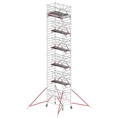 Altrex RS Tower 55-S mit Safe-Quick® 12,8m Arbeitshöhe Holz-Plattform 2,45m