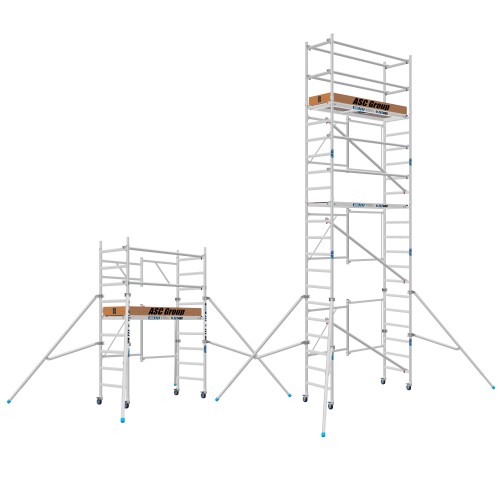 ASC Zimmerfahrgerüst 75cm mit Standardkupplung bis 7,50m Arbeitshöhe