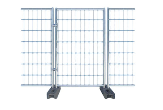 Bauzaun Tür Lauftor mit 2 Drehgelenken 1,20x2,00m