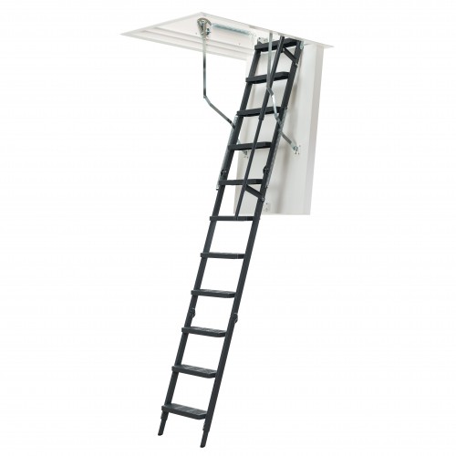 Dolle Bodentreppe clickFIX® comfort 3-teilig 244-264cm Raumhöhe mit U-Wert 0,49 Standardmaße