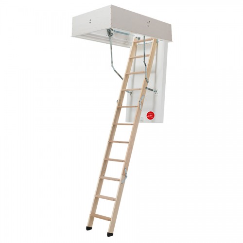 Dolle Bodentreppe clickFIX® thermo 3-teilig bis 274cm Raumhöhe mit U-Wert 0,38 Standardmaße