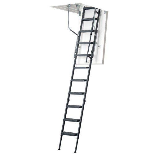 Dolle Bodentreppe clickFIX® comfort 3-teilig 244-264cm Raumhöhe mit U-Wert 0,49 Standardmaße