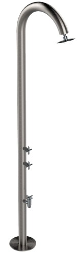 Eichenwald Modell 35 Gartendusche Nemo Typ Mischbatterie geschliffen mit Entnahmehahn