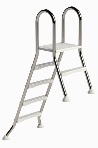 Eichenwald Poolleiter Modell 57 Hochbeckenleiter freistehend Beckenhöhe 1,20m/0,40m 4/1-Stufen