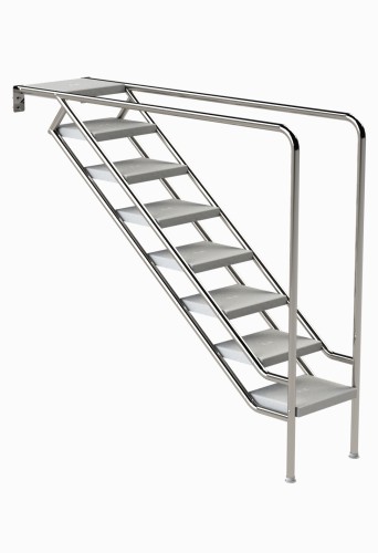 Eichenwald Pooltreppe Modell 08.3 Miami nur Unterteil Beckentiefe 1999mm 8 ABS-Stufen