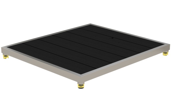 Eichenwald Modell 70 WPC Plattform für Solarduschen in Anthrazit