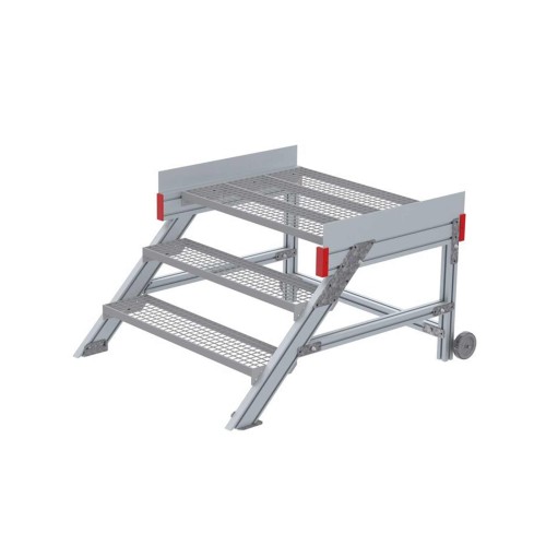Euroline 514 Anstieg 45° 1000mm Stufenbreite 3 Stufen Stahl Gitterrost