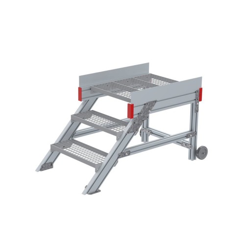 Euroline 514 Anstieg 45° 600mm Stufenbreite 3 Stufen Stahl Gitterrost