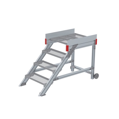 Euroline 514 Anstieg 45° 600mm Stufenbreite 4 Stufen Stahl Gitterrost