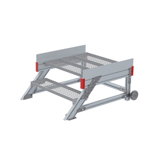 Euroline 514 Anstieg 45° 800mm Stufenbreite 2 Stufen Stahl Gitterrost