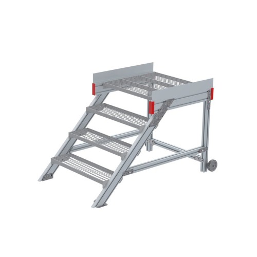 Euroline 514 Anstieg 45° 800mm Stufenbreite 4 Stufen Stahl Gitterrost