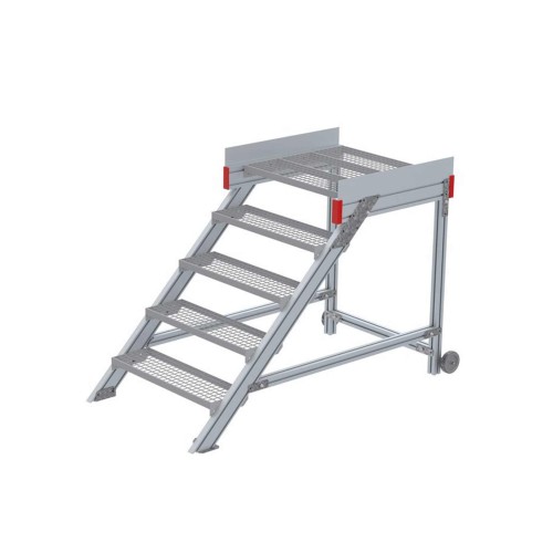 Euroline 514 Anstieg 45° 800mm Stufenbreite 5 Stufen Stahl Gitterrost