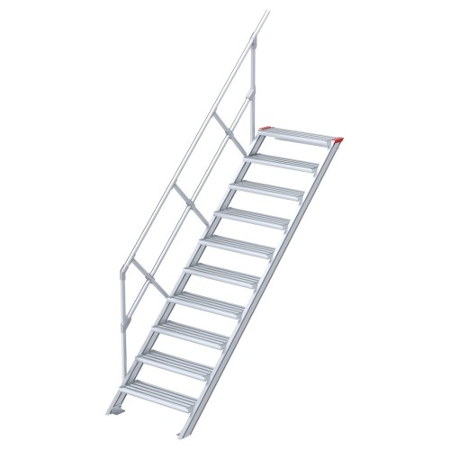 Euroline 510 Treppe 45° 800mm Stufenbreite 10 Stufen