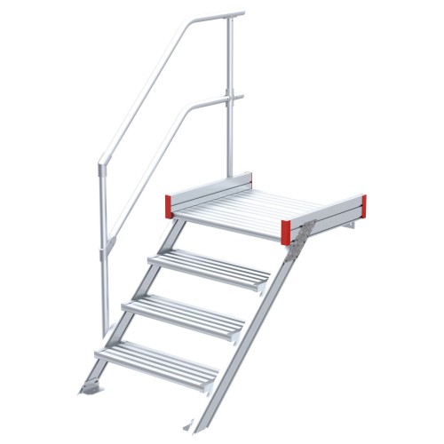 Euroline 511 Podesttreppe 45° 1000mm Stufenbreite 4 Stufen