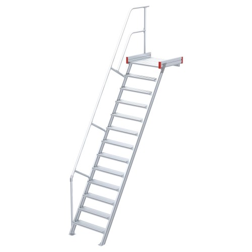 Euroline 511 Podesttreppe 60° 800mm Stufenbreite 13 Stufen