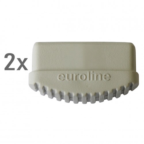 Euroline Leiterfuß weiß 65x20mm Paar