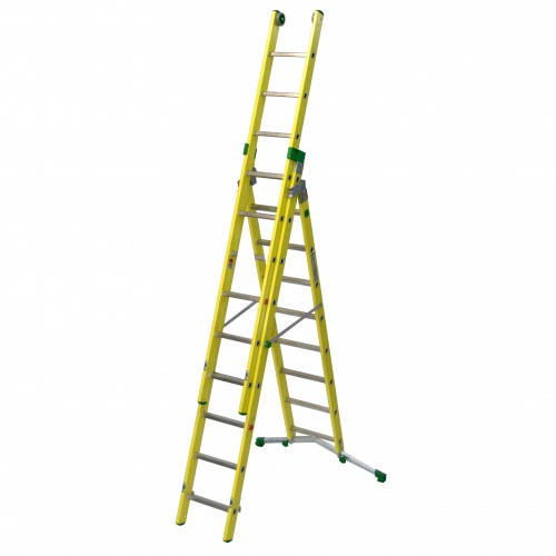 Facal Mehrzweckleiter VETROPRIMA S600 3-teilig 8+9+9 Sprossen