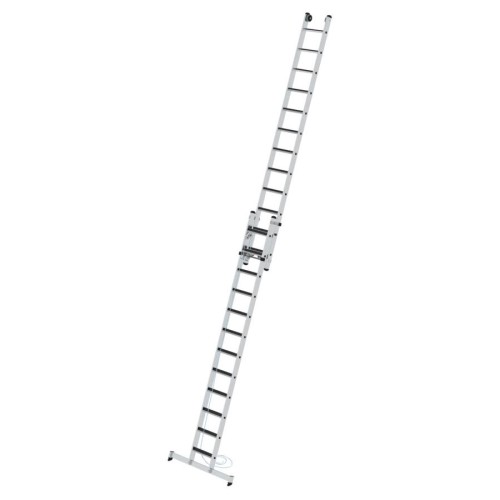 MUNK Stufen- Seilzugleiter 2-teilig mit Nivello-Traverse 2x12 Stufen