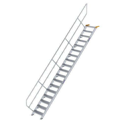 MUNK Treppe 45° inkl. einen Handlauf, 600mm Stufenbreite, 19 Stufen