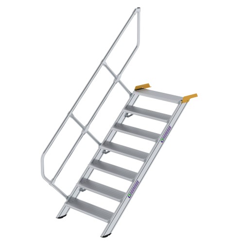 MUNK Treppe 45°  inkl. einen Handlauf, 800mm Stufenbreite, 7 Stufen
