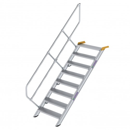 MUNK Treppe 45°  inkl. einen Handlauf, 800mm Stufenbreite, 8 Stufen