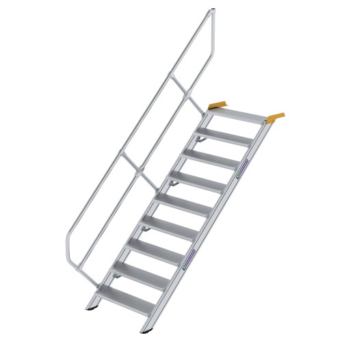 MUNK Treppe 45°  inkl. einen Handlauf, 800mm Stufenbreite, 9 Stufen