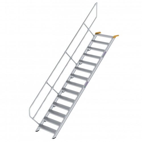MUNK Treppe 45°  inkl. einen Handlauf, 800mm Stufenbreite, 14 Stufen