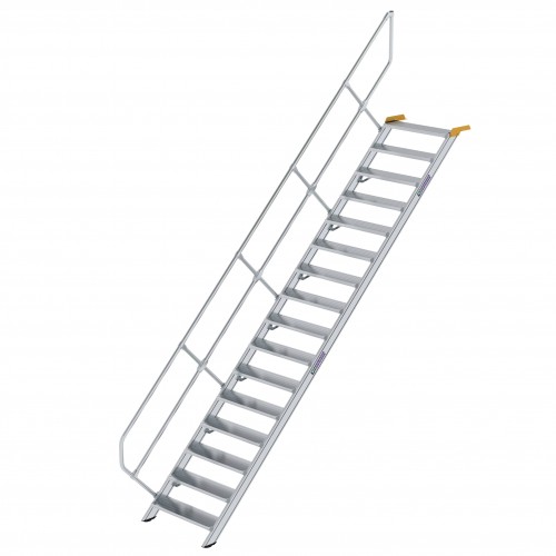MUNK Treppe 45°  inkl. einen Handlauf, 800mm Stufenbreite, 16 Stufen