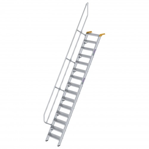 MUNK Treppe 60°  inkl. einen Handlauf, 600mm Stufenbreite, 15 Stufen