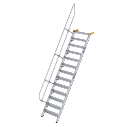 MUNK Treppe 60°  inkl. einen Handlauf, 800mm Stufenbreite, 13 Stufen