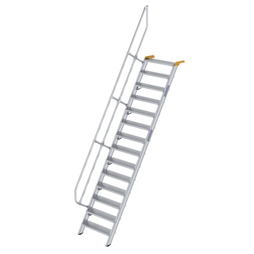MUNK Treppe 60°  inkl. einen Handlauf, 800mm Stufenbreite, 14 Stufen
